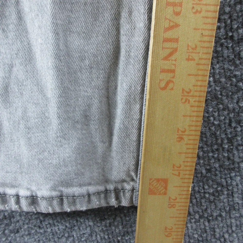Levis 512 Jeans Mens 28x28 Gray Slim Tapered Light Wash Distressed Stretch Denim